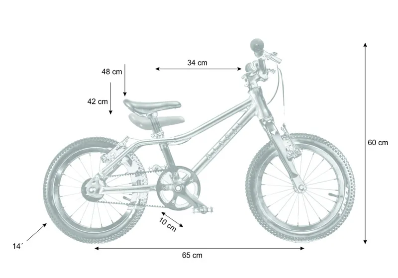 Rascal 14 inch Wheel Kids Bike 2021 in Titanium-2
